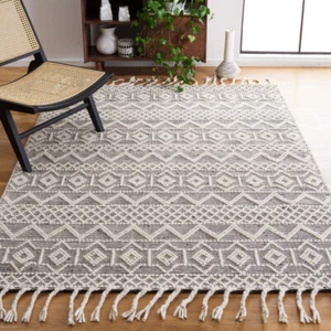 SAFAVIEH Natura NAT341A Handwoven Ivory / Black Rug - Picture 1 of 17