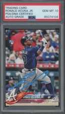 2018 Topps  Ronald Acuna Jr. Rookie card!!  Mint PSA 10 MVP 40-70 Club Autograph