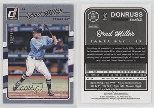 2017 Panini Donruss Gray Border /199 Brad Miller #156