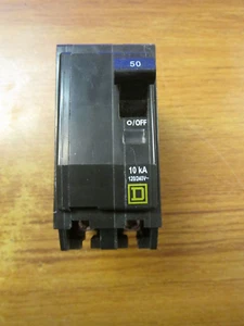 SQUARE D CIRCUIT BREAKER 2P, 50A, CAT# QO250 ... TW-003 - Picture 1 of 5