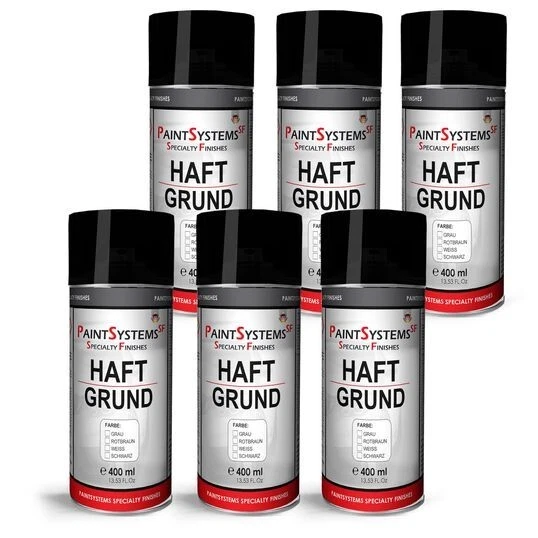 Haftgrund grau Grundierung Epoxy Lackspray Sprühdose 6x 400ml Autolackspray - Bild 1 von 1