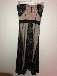 Alessandro Dell' Acqua Lace Overlay Strapless Cocktail Length Dress NWT Sz 38 - Picture 1 of 8