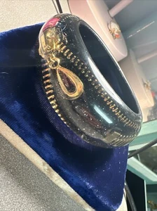 Bracciale con cerniera vintage lucite - Foto 1 di 8