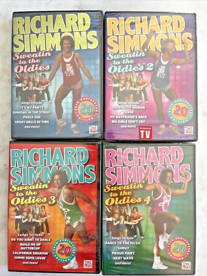 Richard Simmons: Sweatin' to the Oldies Volumes 1-4 DVD NEW Sealed 1988-1992 OOP - Image 1 of 4
