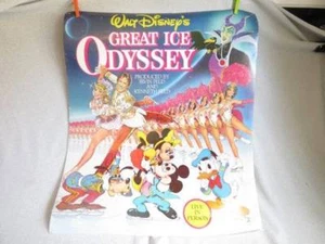 Vintage 1982 Poster Walt Disney's Great Ice Odyssey- RARE - Picture 1 of 4