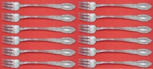 King Richard by Towle Sterling Silver Cocktail Oyster Fork 5 7/8" Set of 12 - Picture 1 of 4