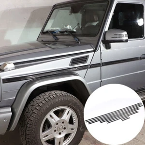 For Mercedes Benz G class W463 G63 03-18 Carbon Fiber SIDE MOLDING Sticker Trim - Picture 1 of 12