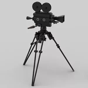 MOC Old-Fashioned Movie Camera blocchi di costruzione vintage assemblaggio ornamenti modello - Foto 1 di 3