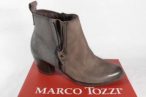 Marco Tozzi Women's Boots Ankle Boots Boots Mud/Grey NEW! - Picture 1 of 7