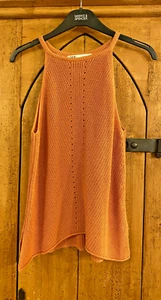 ZARA PALE ORANGE WOMENS SLEEVELESS JUMPER (SIZE S) - Picture 1 of 9