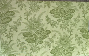 Cotton Fabric Light Green Floral Print 3 1/8 Yards x 41 In Tutti Frutti - Picture 1 of 7