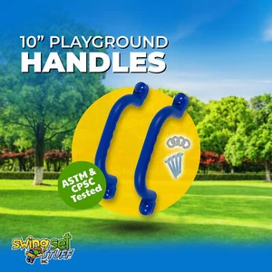 SWING SET STUFF 10" SPIELPLATZGRIFFE BLAU (PAAR) Zubehör Handgriffe 0010 - Bild 1 von 9
