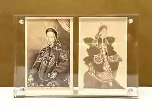 Empereur et impératrice de Chine 2 CDV par E. Demaison circa 1870 - Foto 1 di 9