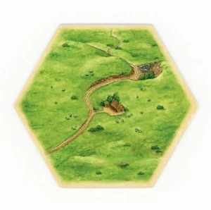 1 PC - SHEEP / WOOL / PASTURE Settlers of Catan Hex Tile Replacement 4th Edition - Picture 1 of 2