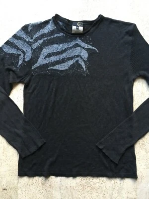 So Cool! Auténtico Suéter Ligero Rayas Tigre JUST CAVALLI Finales Años 90_S/M_48 Foto 1 de 4