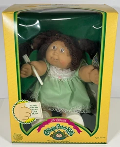 Vintage Kohlpflaster Kinder braune Augen & Haare Zahnbürste Leonie Zara RAR VERSIEGELT - Bild 1 von 18