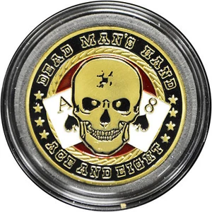 Casino Poker Card Guard Cover Protector DEAD MAN'S HAND - Picture 1 of 1