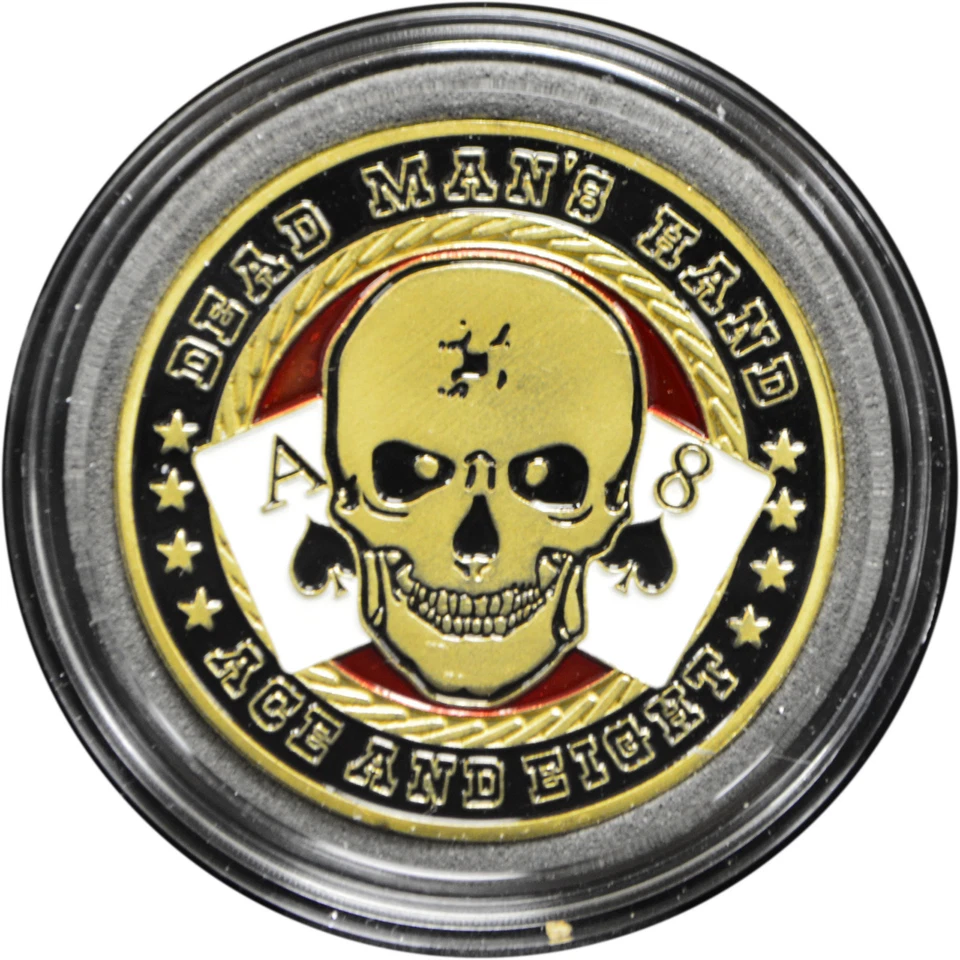Casino Poker Card Guard Cover Protector DEAD MAN'S HAND - Image 1 of 1