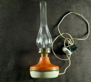 Vintage Electric lamp in the form of a kerosene lamp of the USSR - Picture 1 of 12