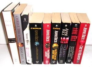 9 Anne Rice Books The Claiming of Sleeping Beauty, The Vampire Lestat, Cry To - Foto 1 di 4
