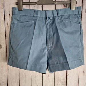 Bouy Vintage 1970s Mens Short -32" waist-in Blue Polycotton Disco CY31 - Picture 1 of 7