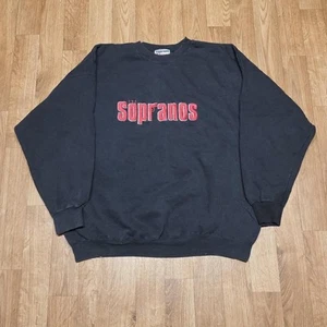 Vintage The Sopranos Embroidered TV promo Crewneck Sweatshirt Size 2XL - Picture 1 of 8