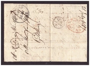 1817 pre-stamp cover from Richmond, Surrey to Minchinhampton, Gloucestershire. - Picture 1 of 5