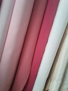 5 yards of Pink and White Fabric Perfect for a Baby Blanket 100% Cotton - Picture 1 of 3