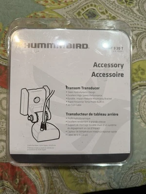 Humminbird XNT 9 20 T Single/DualBeam Transom Mount Transducer, Black #710198-1 - Image 1 of 4