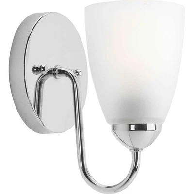 Progress Lighting P2706 Gather Single-Light Bathroom Fixture - Chrome - Image 1 of 4