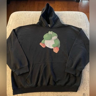 Fat Yoshi Mario Bros Hoodie Sweatshirt - Image 1 of 4