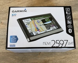 GARMIN NUVI 2597 LMT 5 Inch Bluetooth GPS Receiver New In Box, Opened But Unused - Picture 1 of 11