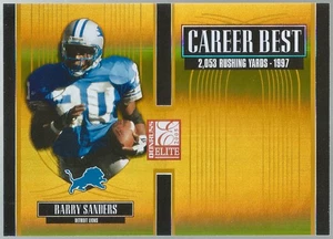2005 Donruss Elite Career Best Gold Barry Sanders Insert #CB-2 #'d 458/500 - Picture 1 of 2