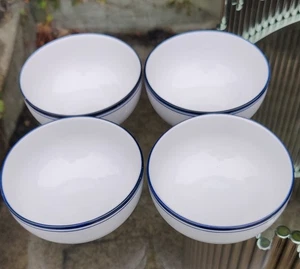 Dansk Bistro Christianshavn Cuencos Azules 5" Pequeños Frutas o Cereales Lote De 4 - Imagen 1 de 5