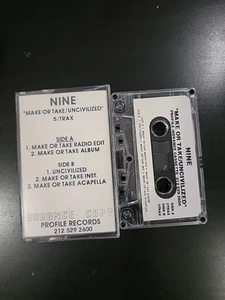 SUPER RARO Nine Cloud 9 Hip Hop Hacer Grabaciones de Perfil Cinta de Cassette Avanzada - Imagen 1 de 7