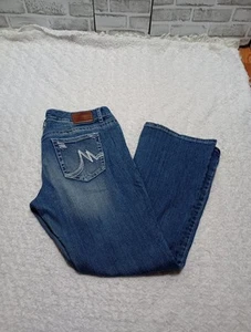Maurices Boot Cut Blue Jeans Gr. 11/12 Short Low Rise dicke Nähte - Bild 1 von 13