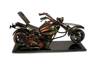 Copper Chopper Motorcycle with Music Box plays -Toyland - Picture 1 of 9
