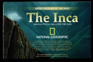 2002-5 Mai The INCA Great Peoples of the Past National Geographic Karte (603) - Bild 1 von 4