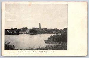 Postal de Farwell Worsted Mills Middleboro Massachusetts MA c1905 - Imagen 1 de 2