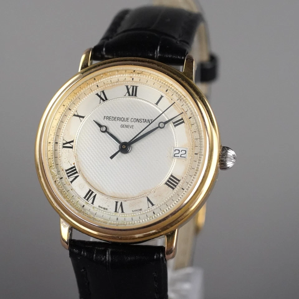 FREDERIQUE CONSTANT Men's Watch  Automatic Gold 35mm Vintage New Leather Band - Image 1 of 4