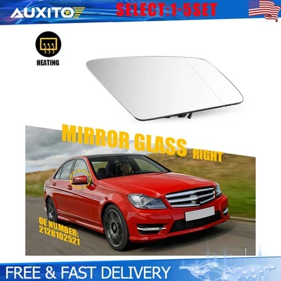 Espejo retrovisor térmico de vidrio para pasajero Mercedes-Benz W204 C250 C300 2128102521 1-5X Foto 1 de 4