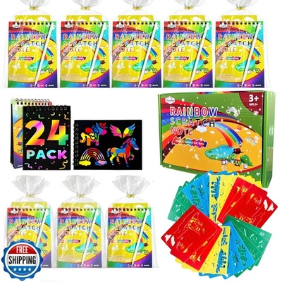 Decojoy Favores de Fiesta para Niños 4-8, Arte Rascador Regalos de Devolución de Cumpleaños, Ra a Granel Foto 1 de 4