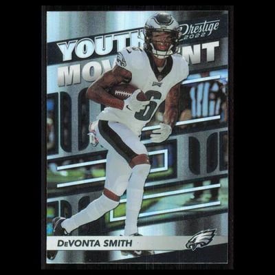 DeVonta Smith #YM-3 2022 Panini Prestige Youth Movement Philadelphia Eagles Card - Image 1 of 3