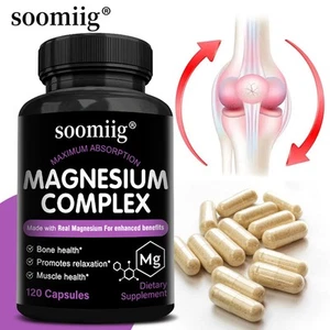 Magnesium Komplex Kapseln - Verbessern Sie die Stimmung, stärken Sie Muskeln und Knochengesundheit - Bild 1 von 16