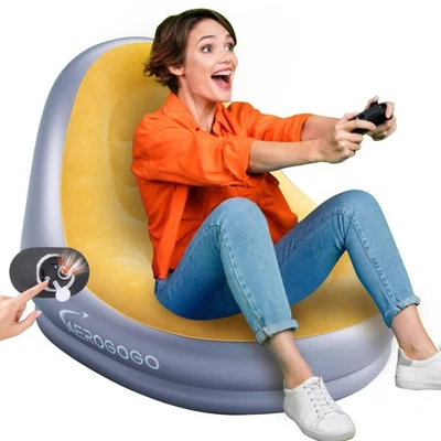 Sofá inflable bomba recargable incorporada, sillón de alta presión 3kPa,... Foto 1 de 4