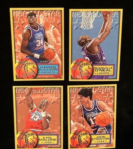 96/97 fleer NBA All-Stars 279, 289, 284, 285, Shaquille O'Neal, John Stockton - Picture 1 of 6