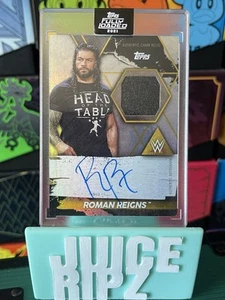 2021 Topps WWE Fully Loaded Roman Reigns On Card Auto /99 Chair Relic SP SEALED - Picture 1 of 2