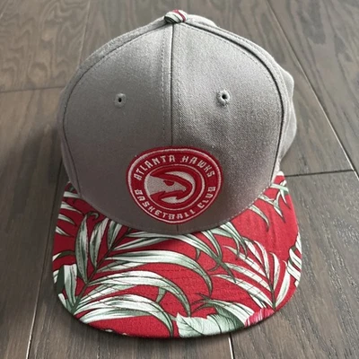 NBA Atlanta Hawks Top Of The World Gris Floral Flor Gorra Sombrero Limpio Ajustable Foto 1 de 4