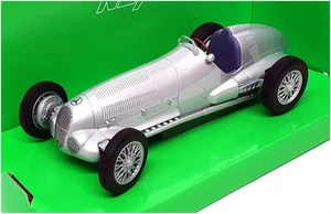 Welly 1/24 Scale Diecast 24109W - 1937 Mercedes Benz W125 - Silver - Picture 1 of 5
