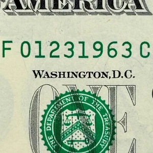 Dólar 23 de enero de 1963 23 de enero de 1963 regalo de cumpleaños número de dólar sin circular $1 - Imagen 1 de 3